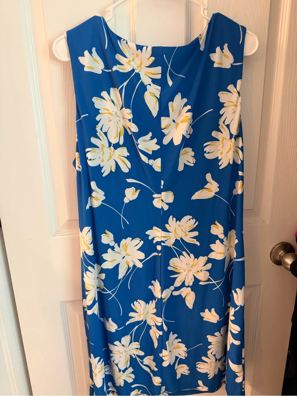 Tommy Hilfiger Blue Floral Midi Dress with White & Yellow Blooms - Picture 3 of 3